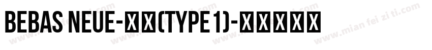 Bebas Neue-常规(type1)字体转换